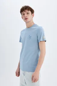 تیشرت آستین کوتاه یقه اسلیم فیت C3946AX24SM