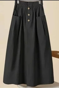 دامن دو جیب سه دکمه