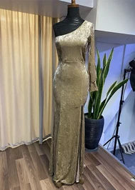 پیراهن مخمل یک‌طرفه