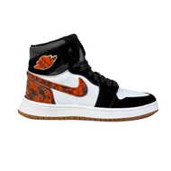 کتانی اسپرت مردانه مدل نایک ایرجردن1 ساق‌دار Nike Air jordan1 رنگ سفید مشکی قرمز کد 51401