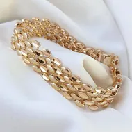 دستبند گندمی تراش دار برند ژوپینگ