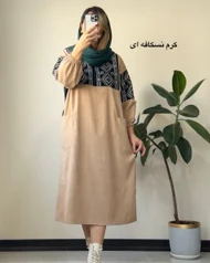 مانتو مخمل کبریتی ترنم 8