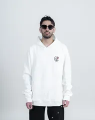 هودی مدل SKULL سفید برند بورن ریچ bornrich