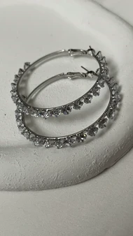 گوشواره جواهری حلقه‌ای
