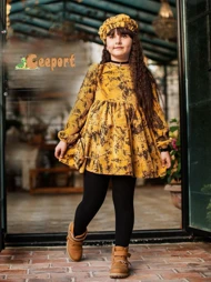 سارافون دخترانه بچه گانه کیف کلاه