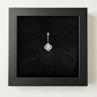 پیرسینگ نقره ناف مدل ونکلیف