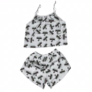 ست تاپ و شلوارک طرح گوچی 205