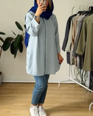 مانتو لینن بغل دگمه 1