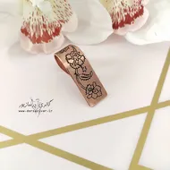 انگشتر دو بندی مسی