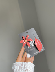گوشواره لنگه به لنگه گل و برگ