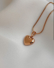 گردنبند قلب شامپاینی بزرگ