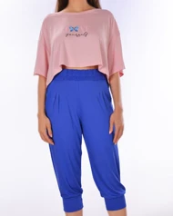 تیشرت و شلوار برمودا شاپرک عاشق زنانه