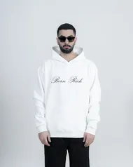 هودی مدل LATIN سفید برند بورن ریچ bornrich