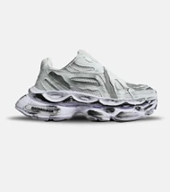 کفش کتانی مردانه و زنانه سفید طوسی Balenciaga مدل 7019