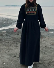 پیراهن لینن گلدوزی ماهور 6100