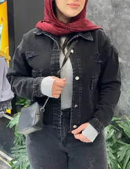 کت جین مشکی زنانه