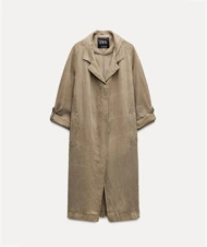 ترنچ کت کتان 239