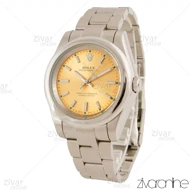 ساعت رولکس اویستر پرپچوال مردانه نقره ای صفحه طلایی 105650