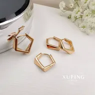 گوشواره هندسی طرح طلا از برند ژوپینگ