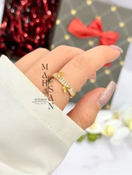 انگشتر پروانه کریستالی زنانه