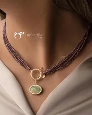 گردن‌بند پوست سواروسکی