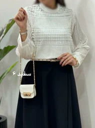 شومیز مجلسی سوزندوزی دانتل فلورین(ایراد دار)