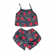 ست تاپ و شلوارک طرح بوسه 036