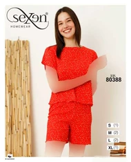 تاپ و شورتک زنانه طرح خال‌خالی