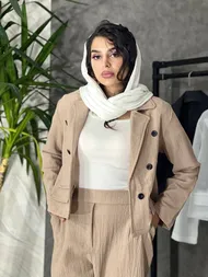 ست کراپ و شلوار کد 7103