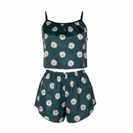 ست تاپ و شلوارک طرح گل 225