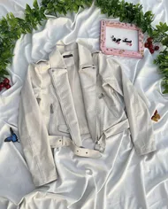 کت چرم پوست ماری استخونی