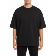 دورس مردانه آستین کوتاه، مشکی پارچه سه نخ تو کرکی استایل گرم مناسب روزمره 5002