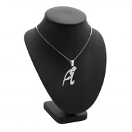 آویز مادرم ، بچه و زنجیر نقره روز مادر نقره 925