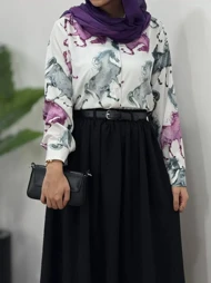 ست تونیک و دامن روژین