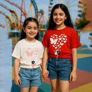 کراپ تک دخترانه طرح پروانه ها