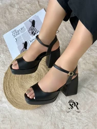 صندل زنانه چرم حوله ای