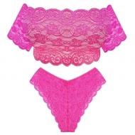 ست نیم‌تنه و شورت زنانه کد 307 رنگ صورتی