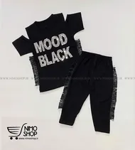 ست مشکی پولکی دوزی دخترانه مدل Black