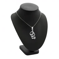 آویز اسم مادرم و زنجیر نقره روز مادر نقره 925