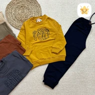 بلوز شلوار پسرانه جنس دورس با کیفیت مدل PASS مناسب 4 تا 8 سال