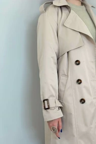 ترنچ کت زارا (کرم)