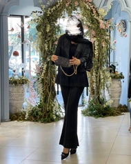 کت و شلوار ساتن زنانه
