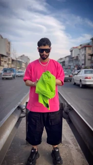 تی‌شرت آستین سه ربع بیسیک