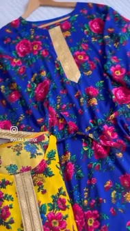 پیراهن گل‌دار کتیبه