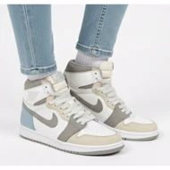 کتانی زنانه جردن وان ساق‌دار طوسی آبی