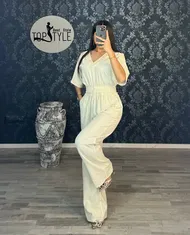 ست نیم‌تنه و شلوار کد : 8121