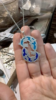 گردن‌بند نقره