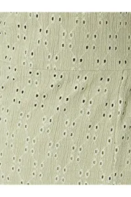 آستین بادکنکی لباس گوش ماهی میدی یقه مربعی باریک چاک مناسب 4SAL80028IK