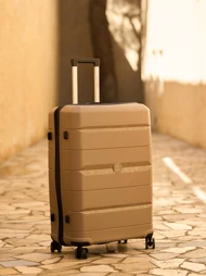 چمدان رزمری مدل Rose Merry RL-303-3S سایز بزرگ نسکافه ای