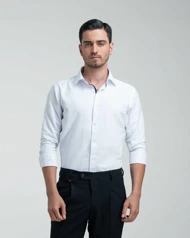 ام کی کالکشن پیراهن آستین بلند mk-2748-white
